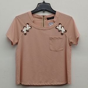 Eden Society Pink Short Sleeve Tee